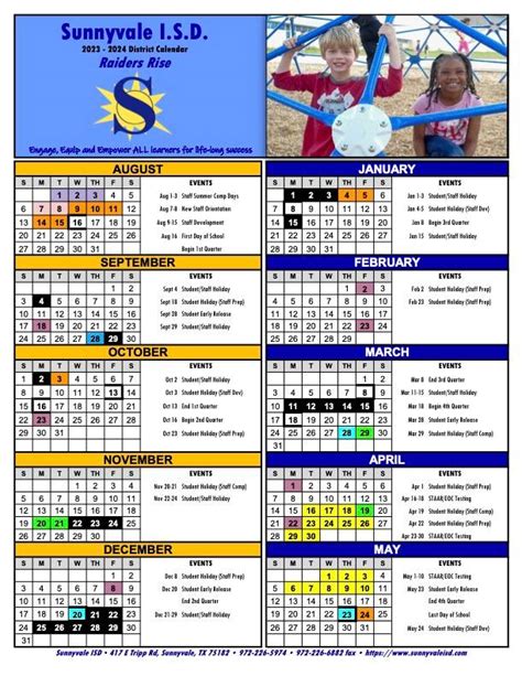Sunnyvale Isd Calendar